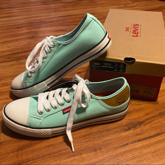 Levi's Shoes - Levi’s Stan Buck Seafoam Canvas Sneakers Women’s Size 9